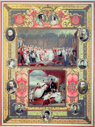 Queen Victoria: her wedding and her children by English School